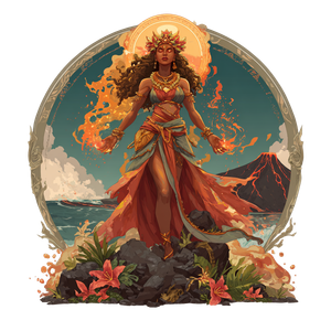 Pele Goddess V2 Vinyl Car Decal Sticker – Waterproof & UV-Resistant 3.4133333333333336"