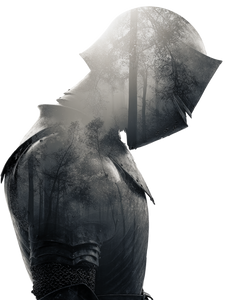 Double Exposure Knight Vinyl Car Decal Sticker – Waterproof & UV-Resistant 8.213333333333333"