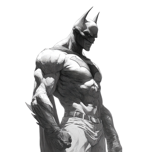 Dynamic Batman Drawing V2 Vinyl Car Decal Sticker – Waterproof & UV-Resistant 3.4133333333333336"