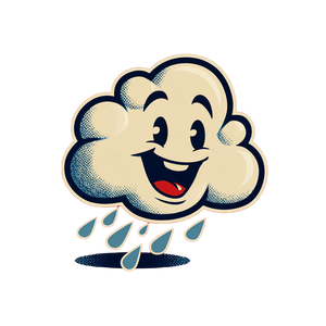 Happy Rain Cloud Vinyl Car Decal Sticker – Waterproof & UV-Resistant 3.4133333333333336" Happy Rain Cloud Vinyl Car Decal Sticker – Waterproof & UV-Resistant 3.4133333333333336"