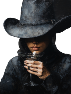 Mysterious Cowgirl Sip Vinyl Car Decal Sticker – Waterproof & UV-Resistant 4.1066666666666665" Mysterious Cowgirl Sip Vinyl Car Decal Sticker – Waterproof & UV-Resistant 4.1066666666666665"