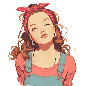 Winking Girl V2 Vinyl Car Decal Sticker – Waterproof & UV-Resistant 3.4133333333333336" Winking Girl V2 Vinyl Car Decal Sticker – Waterproof & UV-Resistant 3.4133333333333336"