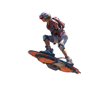 Future Athlete Flying Vinyl Car Decal Sticker – Waterproof & UV-Resistant 3.4133333333333336"