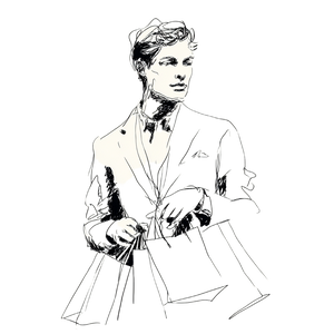 Elegant Shopper Vinyl Car Decal Sticker – Waterproof & UV-Resistant 3.4133333333333336"