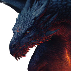 Obsidian Fire Dragon Vinyl Car Decal Sticker – Waterproof & UV-Resistant 3.4133333333333336"