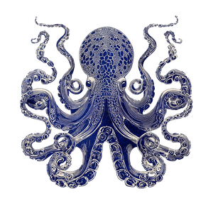 Vintage Japanese Octopus Vinyl Car Decal Sticker – Waterproof & UV-Resistant 6.826666666666667"