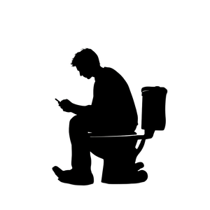 Man On Toilet Vinyl Car Decal Sticker – Waterproof & UV-Resistant 3.4133333333333336"