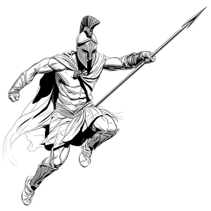 Leonidas Jumping Vinyl Car Decal Sticker – Waterproof & UV-Resistant 3.4133333333333336"