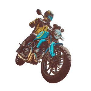 Blue Scrambler Motorcycle Vinyl Car Decal Sticker – Waterproof & UV-Resistant 3.4133333333333336" Blue Scrambler Motorcycle Vinyl Car Decal Sticker – Waterproof & UV-Resistant 3.4133333333333336"