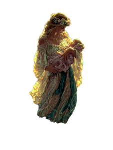 Radiant Nature Goddess Vinyl Car Decal Sticker – Waterproof & UV-Resistant 8.213333333333333"