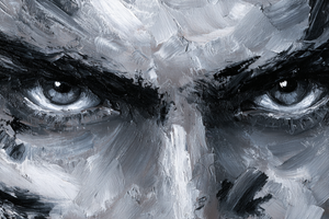 Evil Glowing Eyes V6 Vinyl Car Decal Sticker – Waterproof & UV-Resistant 2.986666666666667"