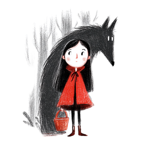 Little Red Riding Hood V20 Vinyl Car Decal Sticker – Waterproof & UV-Resistant 3.4133333333333336"