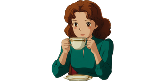 Chihiro'S Coffee Moment Vinyl Car Decal Sticker – Waterproof & UV-Resistant 5.4