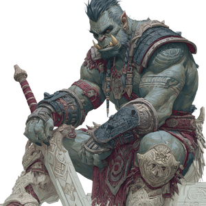 Half-Orc Warrior V17 Vinyl Car Decal Sticker – Waterproof & UV-Resistant 3.4133333333333336"