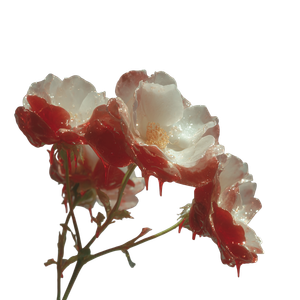 Dripping Red Roses Vinyl Car Decal Sticker – Waterproof & UV-Resistant 6.826666666666667"