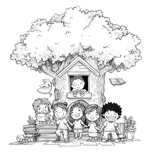 Tree House Magic Vinyl Car Decal Sticker – Waterproof & UV-Resistant 3.4133333333333336"