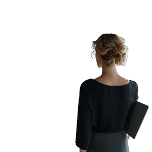 Businesswoman In Boardroom Vinyl Car Decal Sticker – Waterproof & UV-Resistant 3.4133333333333336"