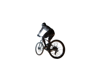 Night Cyclist Adventure Vinyl Car Decal Sticker – Waterproof & UV-Resistant 6.1866666666666665"