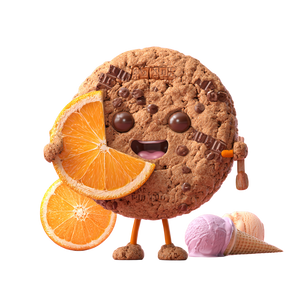 Happy Cookie Character Vinyl Car Decal Sticker – Waterproof & UV-Resistant 3.4133333333333336"