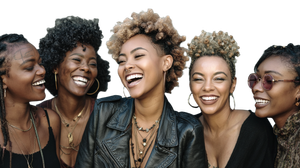 Trendy Black Women Vinyl Car Decal Sticker – Waterproof & UV-Resistant 2.72"