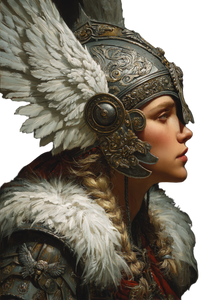 Nordic Goddess Freya Vinyl Car Decal Sticker – Waterproof & UV-Resistant 4.373333333333333"