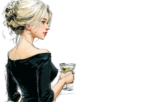Elegant Woman Portrait V124 Vinyl Car Decal Sticker – Waterproof & UV-Resistant 2.986666666666667"