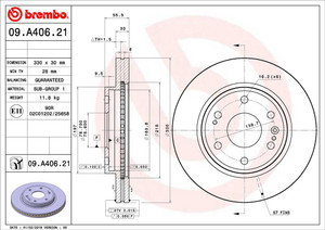 Brembo Vented Brake Rotor | 330mm Diameter High Carbon Disc | Energy-Efficient UV Coating Brembo Vented Brake Rotor | 330mm Diameter High Carbon Disc | Energy-Efficient UV Coating