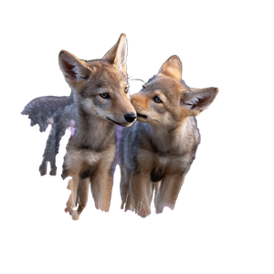 Red Wolf Cubs Vinyl Car Decal Sticker – Waterproof & UV-Resistant 3.4133333333333336"