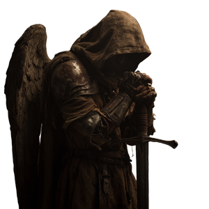 Hooded Angel Warrior Vinyl Car Decal Sticker – Waterproof & UV-Resistant 3.4133333333333336" Hooded Angel Warrior Vinyl Car Decal Sticker – Waterproof & UV-Resistant 3.4133333333333336"
