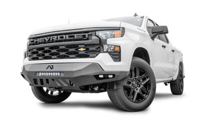 Fab Fours Bumper CS22-D5661-1 Vengeance; One Piece Design; Direct Fit; Mounting Hardware Included; Without Grille Guard; Without Winch Mount; Without D-Ring Mounts; Powder Coated Black Steel