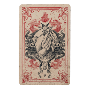 Imp Tarot Card Vinyl Car Decal Sticker – Waterproof & UV-Resistant 3.4133333333333336"