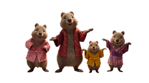 Dancing Quokka Family Vinyl Car Decal Sticker – Waterproof & UV-Resistant 5.4