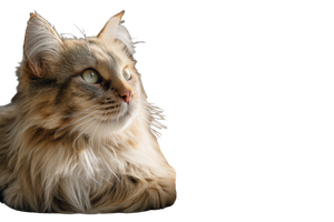 Fluffy Cat Portrait V2 Vinyl Car Decal Sticker – Waterproof & UV-Resistant 2.986666666666667"
