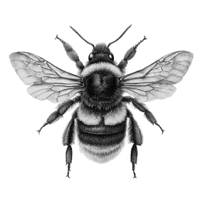 Bumblebee Drawing V2 Vinyl Car Decal Sticker – Waterproof & UV-Resistant 6.826666666666667"