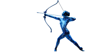 Silhouette Archer Dancer Vinyl Car Decal Sticker – Waterproof & UV-Resistant 5.4