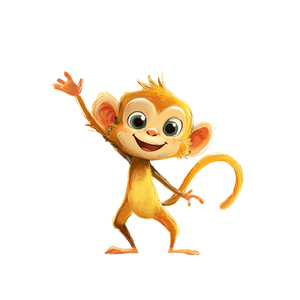 Cartoon Monkey Smiling Vinyl Car Decal Sticker – Waterproof & UV-Resistant 3.4133333333333336"