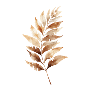 Botanical Leaf Branch Vinyl Car Decal Sticker – Waterproof & UV-Resistant 6.826666666666667"
