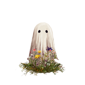 Cute Ghost Illustration V4 Vinyl Car Decal Sticker – Waterproof & UV-Resistant 3.4133333333333336"