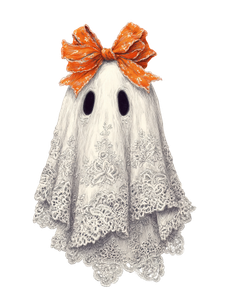 Whimsical Vintage Ghost Vinyl Car Decal Sticker – Waterproof & UV-Resistant 4.1066666666666665"