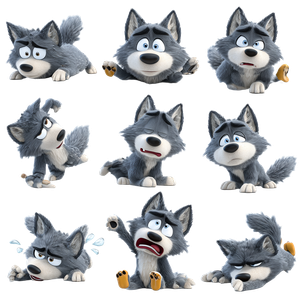 Kung Fu Wolf Vinyl Car Decal Sticker – Waterproof & UV-Resistant 3.4133333333333336"