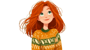 Smiling Red-Haired Girl Vinyl Car Decal Sticker – Waterproof & UV-Resistant 2.72" Smiling Red-Haired Girl Vinyl Car Decal Sticker – Waterproof & UV-Resistant 2.72"
