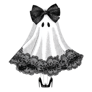 Girly Lace Ghost Vinyl Car Decal Sticker – Waterproof & UV-Resistant 6.826666666666667"