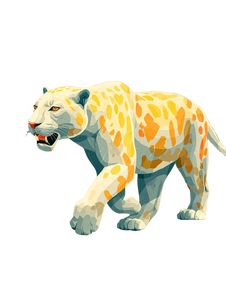 White Panther Silhouette Vinyl Car Decal Sticker – Waterproof & UV-Resistant 8.213333333333333"
