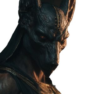 Anubis With Skull Vinyl Car Decal Sticker – Waterproof & UV-Resistant 3.4133333333333336"