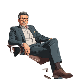 Banker-Ceo In Office Vinyl Car Decal Sticker – Waterproof & UV-Resistant 6.826666666666667"