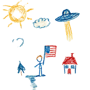 Stick Figure Patriot Vinyl Car Decal Sticker – Waterproof & UV-Resistant 3.4133333333333336"