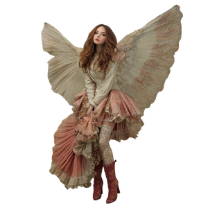 Ethereal Fairy Companion Vinyl Car Decal Sticker – Waterproof & UV-Resistant 3.4133333333333336"