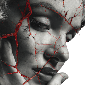 Glitched Marilyn Portrait Vinyl Car Decal Sticker – Waterproof & UV-Resistant 3.4133333333333336"