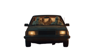 Mummy Family Drive-Thru Vinyl Car Decal Sticker – Waterproof & UV-Resistant 2.72"