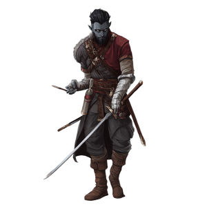 Grey Swordsman Vinyl Car Decal Sticker – Waterproof & UV-Resistant 3.4133333333333336"